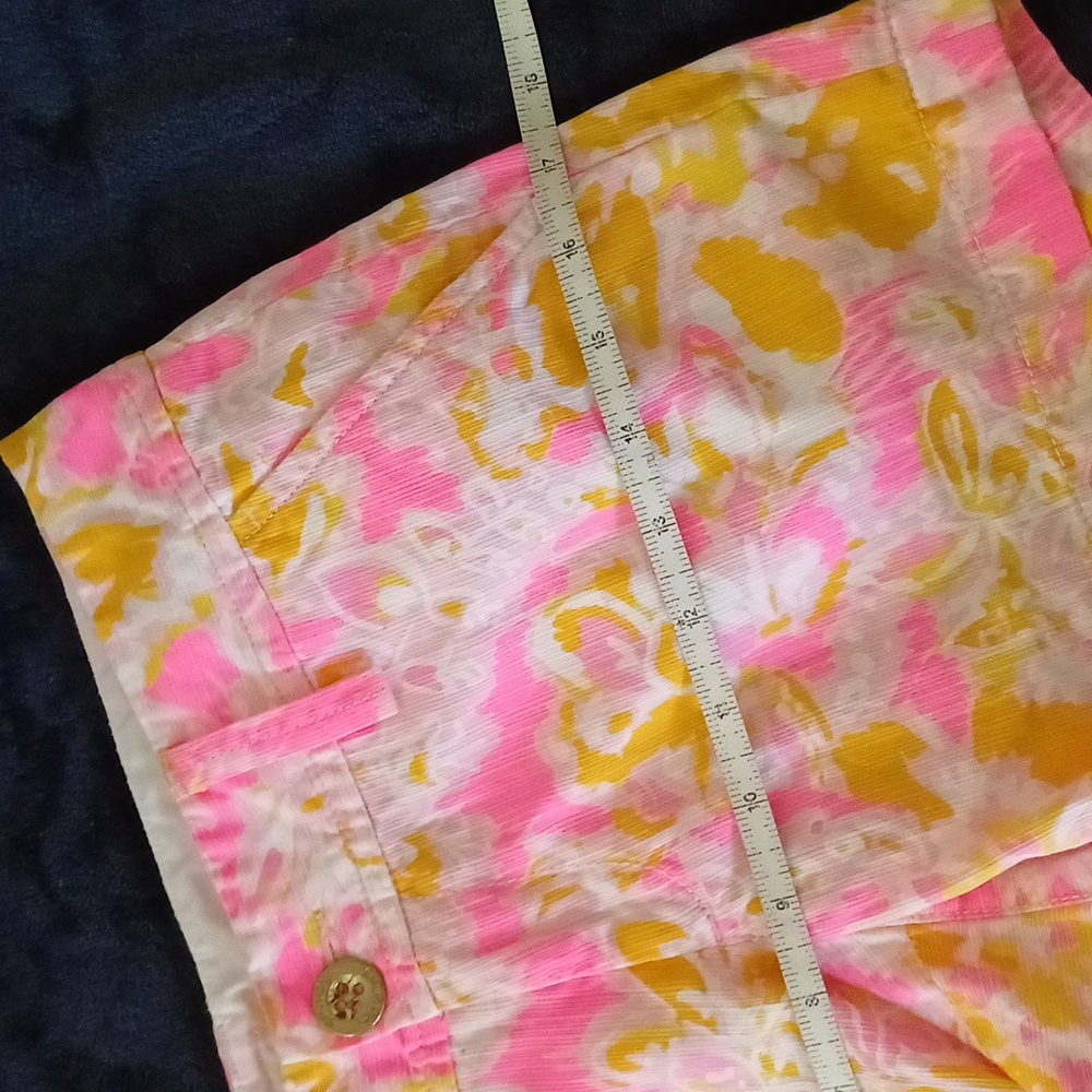 🔥🔥🔥Lilly Pulitzer Callahan shorts Royal pink ooh la la 00 - Picture 11 of 15